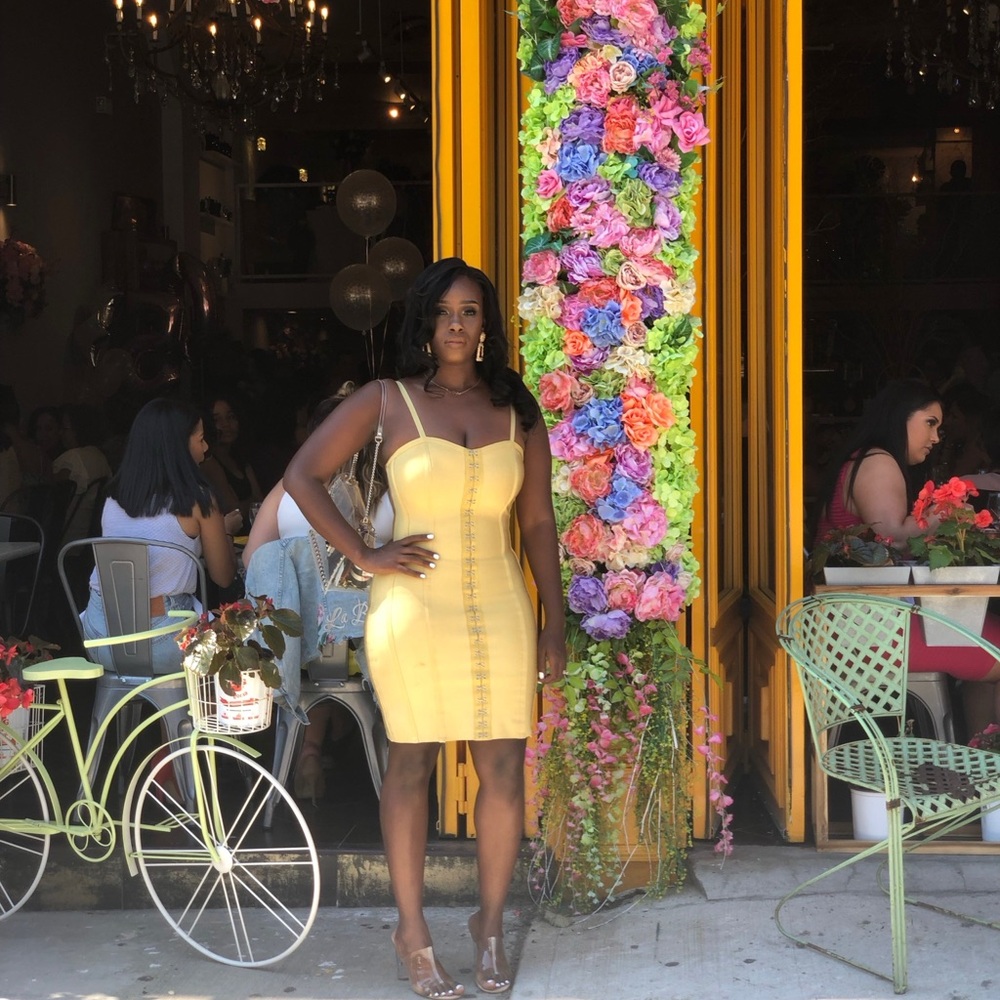 Yellow Bandage Dress